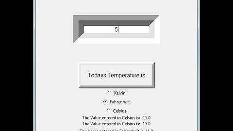 Python Tkinter GUI Tutorial of Temperature Converter