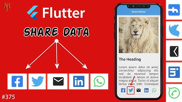 Flutter Tutorial - Create Social Share Buttons | Share Text, Link | WhatsApp, Facebook, Twitter