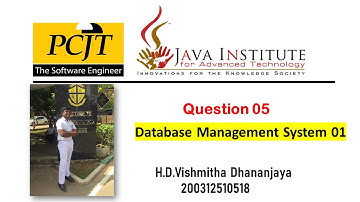 Data Base Task 05 | The Insert Query Statement | 1st Year | Java Institute|