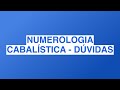 Numerologia cabalstica  dvidas