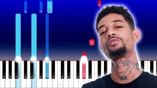 PnB Rock - Selfish (Piano Tutorial)