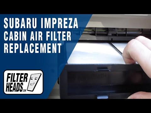 How to Replace Cabin Air Filter 2013 Subaru Impreza