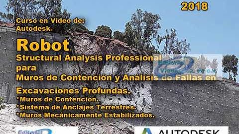 Curso de Autodesk Robot 2018 para Analisis de Fallas En Excavaciones Profundas | Tutorial