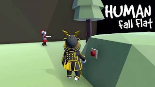 SON AND DAD NEEDS TO FIND A BUTTON TO ESCAPE in HUMAN FALL FLAT