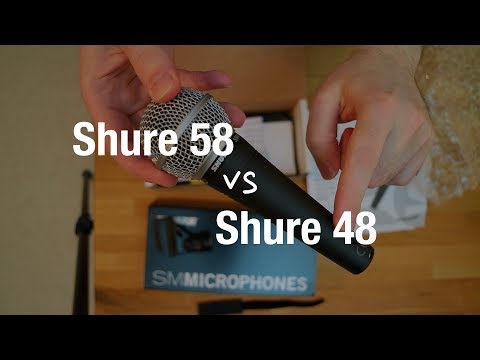 Shure SM48 vs Shure SM58 - Dynamic Microphone Comparison