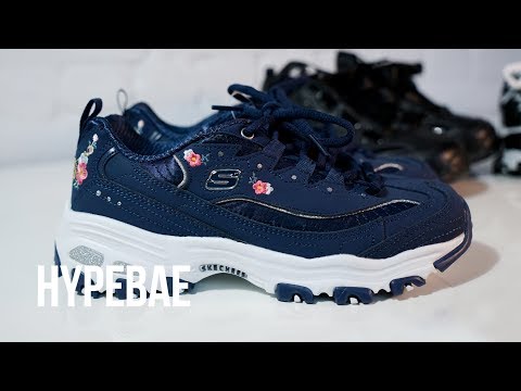 skechers d lite floral