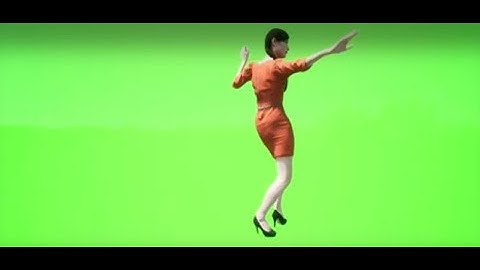 lonely woman Drinking and dancing at a night party, realistic 3D people rendering isolated on green