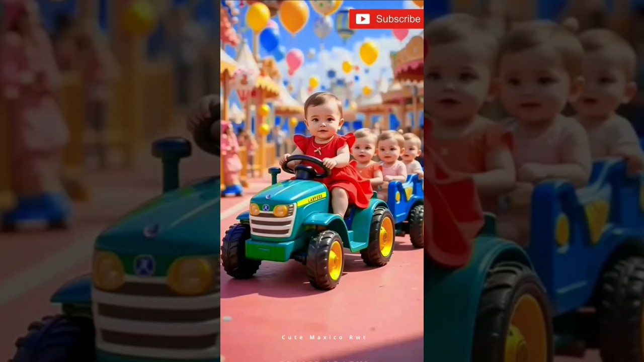 🌸 Little Farmer’s Joy Ride in the Park 🚜💖"