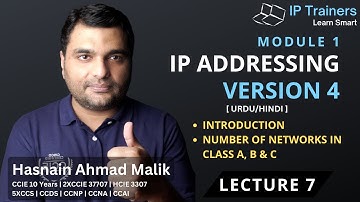 Calculating Number of Networks in Class A, B and C | IPv4 Addressing Lecture 7 [ Urdu/Hindi ]