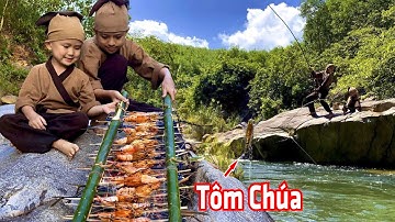 Tôm Càng Xanh Nướng Than Hồng Bên Bờ Suối - Ngon Tuyệt - LONG THÀNH TV