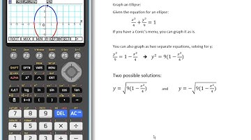 fx-CG50 Prizm: Graphing an Ellipse Two Different Ways