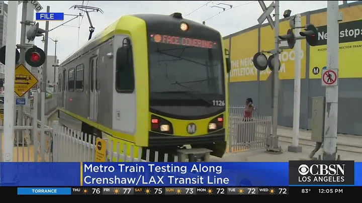 Metro Testing New Crenshaw/LAX Transit Line