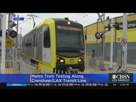 Video Metro Testing New Crenshaw/LAX Transit Line - youtube