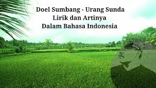 Doel Sumbang - Urang Sunda Lirik dan Artinya Dalam Bahasa Indonesia