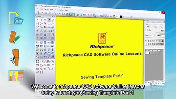 Richpeace CAD Software Online Lessons-Tip of the day-Sewing Template Part 1 (V9)