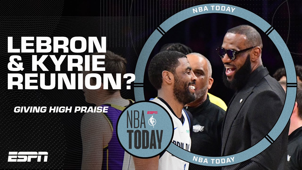 LeBron is MAD he isn't Kyrie's running mate anymore 👀 Could we see a REUNION ⁉️ | NBA Today
