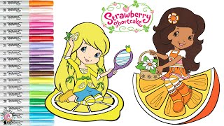 Strawberry Shortcake and Friends Coloring Book Pages Lemon Meringue and Orange Blossom