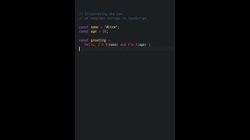 JavaScript Example - Template Strings