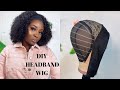 DIY HEADBAND WIG TUTORIAL FOR BEGINNERS HIGHLY REQUESTED | Omoni Got Curls