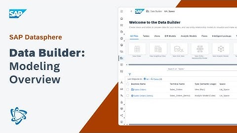 Data Builder Modeling Overview: SAP Datasphere