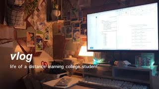 college vlog • about distance learning, self studying, organizing my study space | philippines