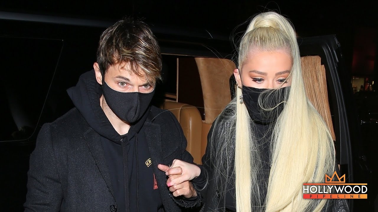 Christina Aguilera and Matthew Rutler at 'The Nice Guy' in Los Angeles