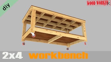 workbench #01.  Workbench drawing.Workbench diy.workbench tutorial.workbench build.SketchUp Tutorial