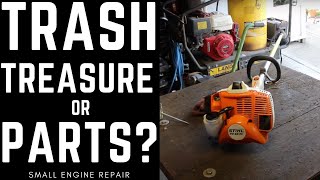 Trash, Treasure, or Parts? Stihl FS56RC Not Starting. Carb Needs to be Cleaned