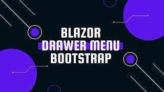 Blazor Drawer Menu Bootstrap - Mobile Screen