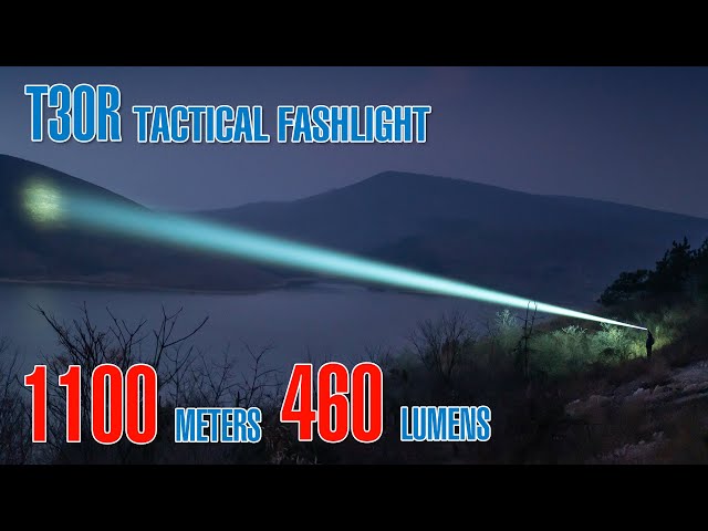 The best trustfireT30R Tactical laser flashlight 460 lumens with a 