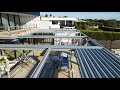 Construction timelapse of a large louvre system installation