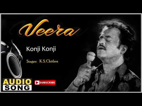 Konji Konji Song | Veera Tamil Movie | Rajinikanth | Meena | Roja | Ilayaraja | Music Master