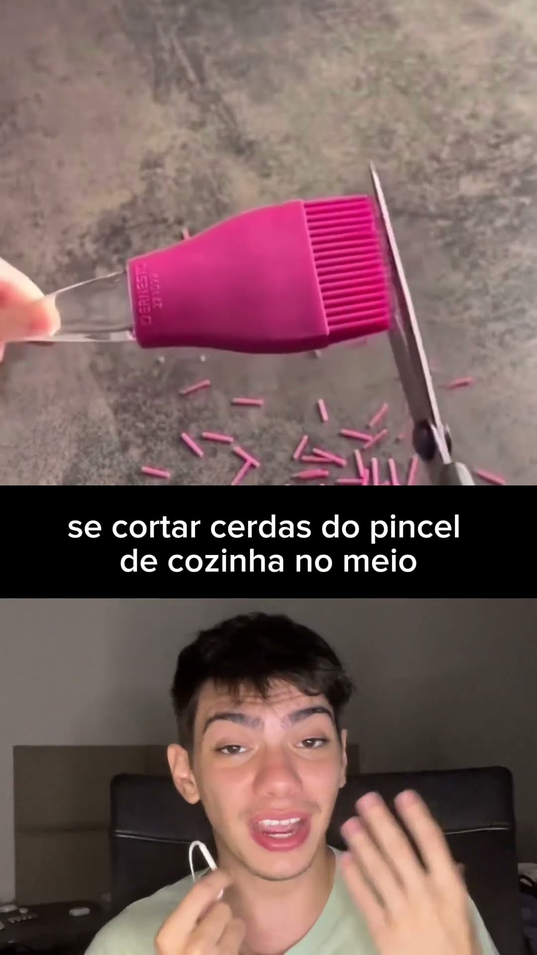 Corte as cerdas do pincel de cozinha e facilite receitas! ? Mais precisão e limpeza!