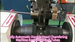 Double-head Automatic Pipe Bar Chamfering Deburring Machine for Stainless Steel Aluminum Tube Rod