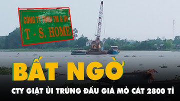 Công ty trúng đấu giá cát hơn 2.800 tỉ đồng chuyên nghề... giặt là