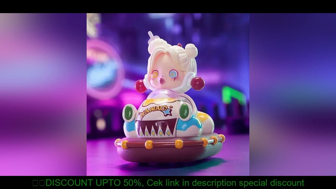 POP MART Bumper Car Series 100% Original Blind Box Surprise Mystery Box Cute Anime Action Figure Orn