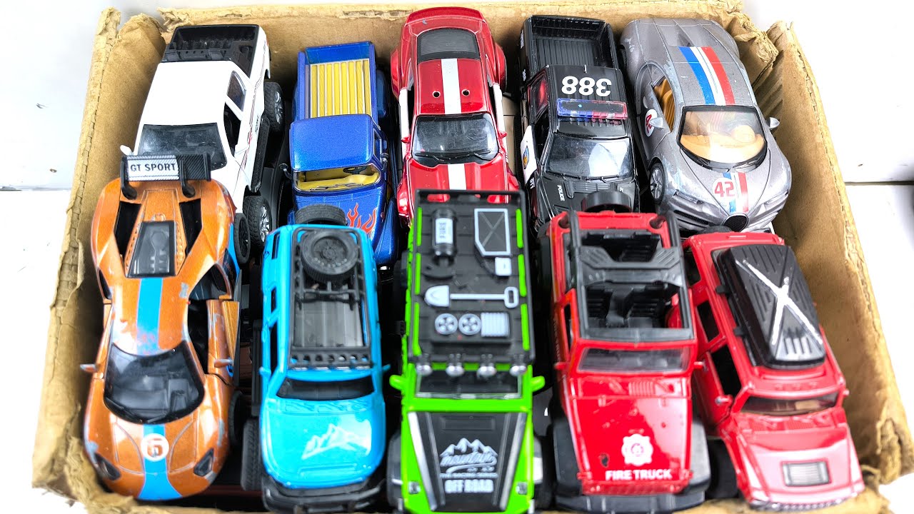 Box Full of Model Cars -Mazda Mx5, Koenigesgg Jesko, Lamborghini Scv12, Byd Yang Wang U8, Toyota Car