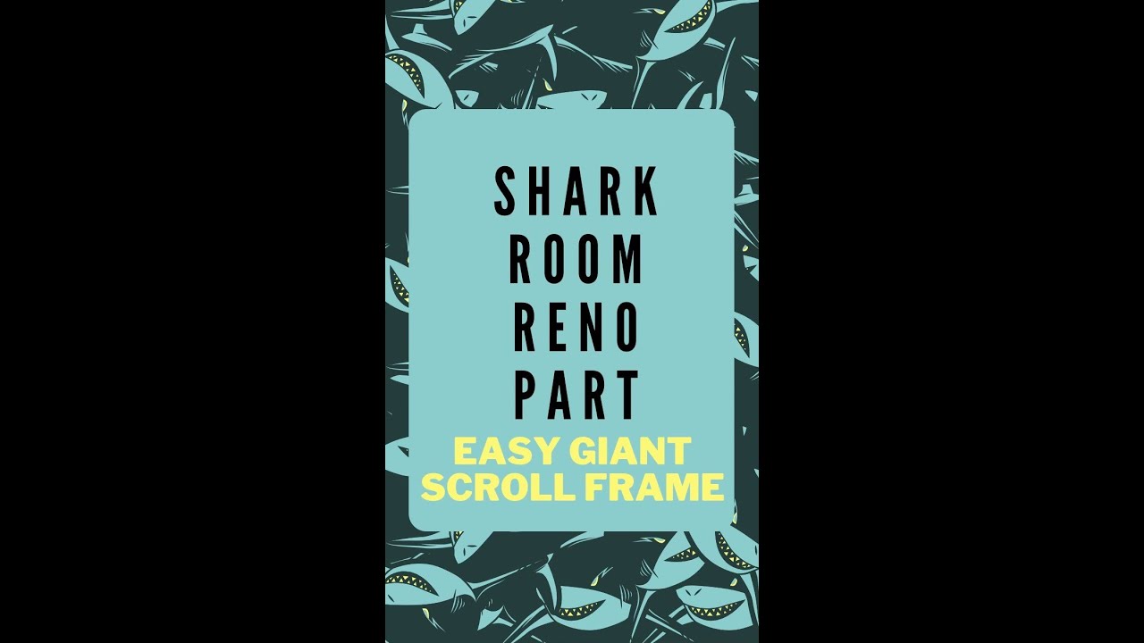 DIY Scroll Frame 🦈 Bedroom Makeover 