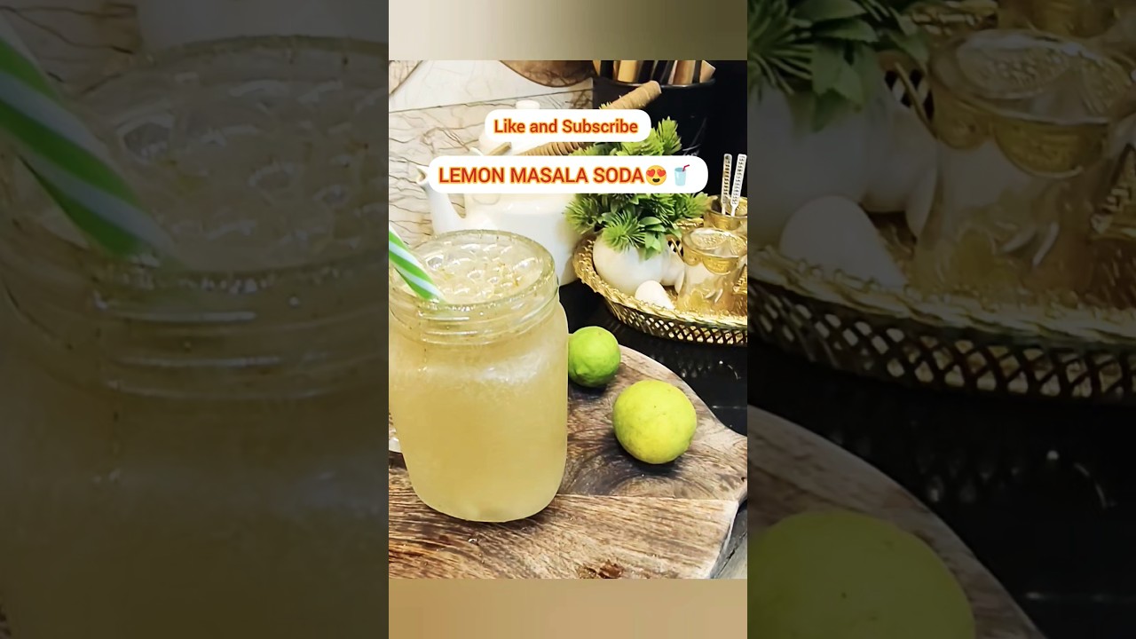 LEMON MASALA SODA🥤 Fizzy,Spicy and utterly Refreshing!🤩
