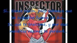 Inspector - Sin Rencor con Letra chords