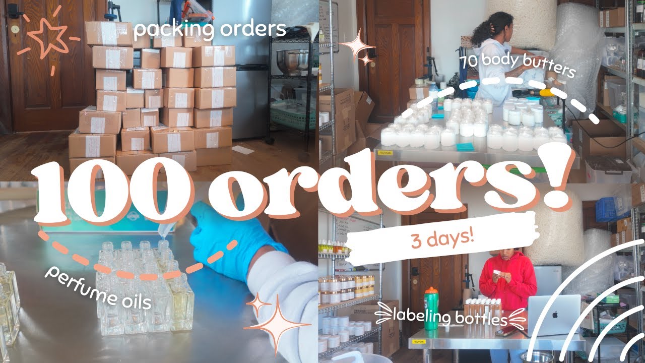 Final Body Butter Restock! - Making products, packing orders, small business talks!