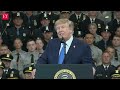 Trump LIVE | 'Largest drop in violent crimes in 100 years': POTUS addresses police officers in NY
