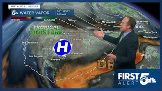 A wet and cooler weekend ahead, with increasing flood threats on Sunday
