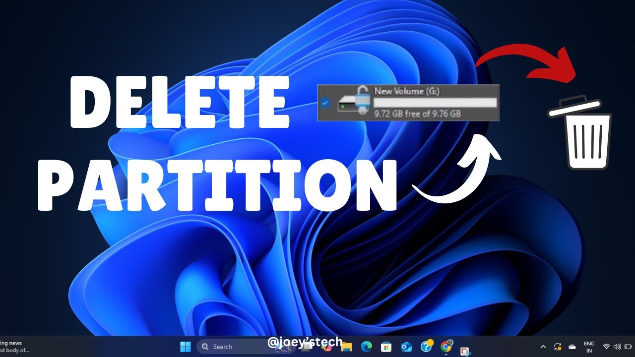 How to delete drive partition on Windows 11 | step by step tutorial (2025)