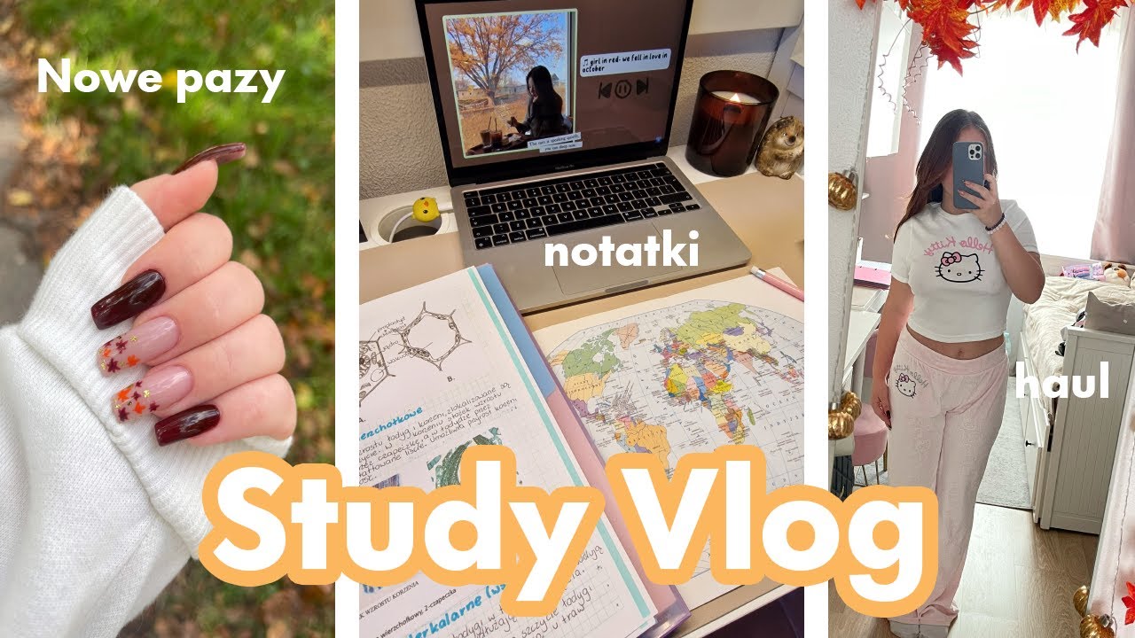 STUDY VLOG - dużo nauki, motywacja, vlog 📖👩‍🏫✍🏼