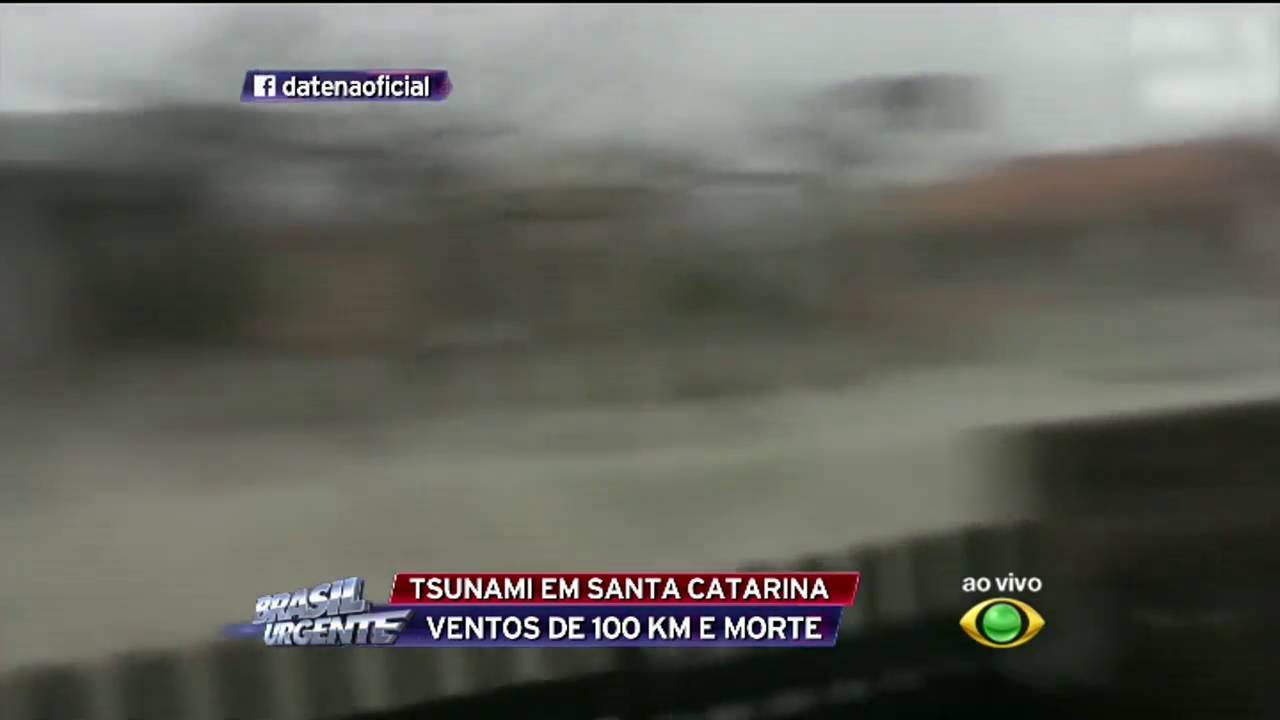 Tsunami meteorológico atinge Santa Catarina