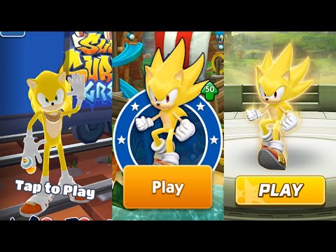 Subway Surfers Sonic Boom vs Sonic Dash vs Sonic Forces - Super Sonic All Characters Unlocked