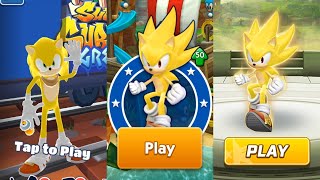 Subway Surfers Sonic Boom vs Sonic Dash vs Sonic Forces - Super Sonic All Characters Unlocked screenshot 4