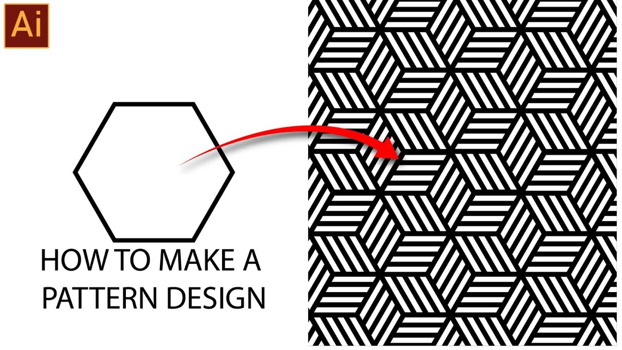 How To Design A Pattern || Graphic Design || Adobe Illustrator Tutorial ...