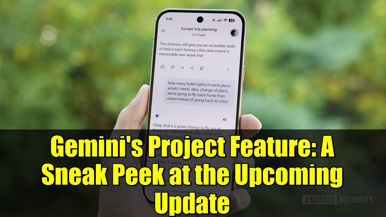 Gemini's Project Feature: A Sneak Peek at the Upcoming Update